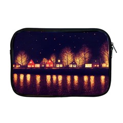 Night Houses River Bokeh Leaves Apple Macbook Pro 17  Zipper Case