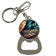 Ai Generated Leaves Foliage Plants Bottle Opener Key Chain