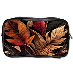 Ai Generated Leaves Tropical Palm Toiletries Bag (one Side) by Ravend