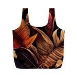 Ai Generated Leaves Tropical Palm Full Print Recycle Bag (M) Back