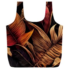 Ai Generated Leaves Tropical Palm Full Print Recycle Bag (xxl)