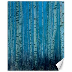 Forest Birch Nature Autumn Masuria Canvas 16  X 20  by Ravend