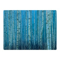 Forest Birch Nature Autumn Masuria Premium Plush Fleece Blanket (mini)