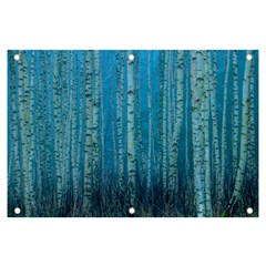 Forest Birch Nature Autumn Masuria Banner And Sign 6  X 4  by Ravend