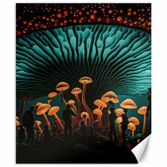 Mushroom Giant Explore 3d Canvas 8  X 10 