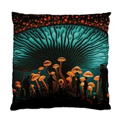 Mushroom Giant Explore 3d Standard Cushion Case (one Side)