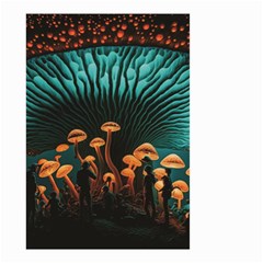 Mushroom Giant Explore 3d Small Garden Flag (two Sides) by Ravend