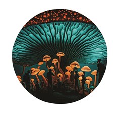 Mushroom Giant Explore 3d Mini Round Pill Box (pack Of 5)