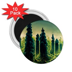 Ai Generated Soil Forest Crisis Nature 2 25  Magnets (10 Pack) 