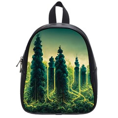 Ai Generated Soil Forest Crisis Nature School Bag (small)