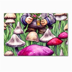 Sacred Mushroom Wizard Glamour Postcard 4 x 6  (pkg Of 10) by GardenOfOphir