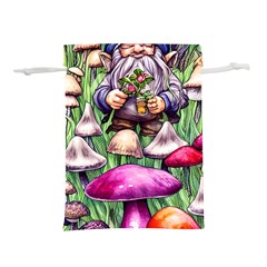 Sacred Mushroom Wizard Glamour Lightweight Drawstring Pouch (m) by GardenOfOphir