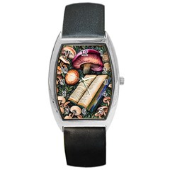 Conjure Mushroom Charm Spell Mojo Barrel Style Metal Watch