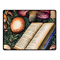 Conjure Mushroom Charm Spell Mojo One Side Fleece Blanket (Small)