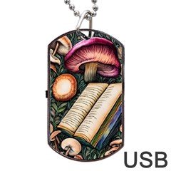 Conjure Mushroom Charm Spell Mojo Dog Tag USB Flash (Two Sides)