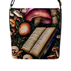 Conjure Mushroom Charm Spell Mojo Flap Closure Messenger Bag (l) by GardenOfOphir