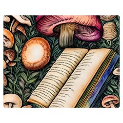 Conjure Mushroom Charm Spell Mojo One Side Premium Plush Fleece Blanket (Medium)