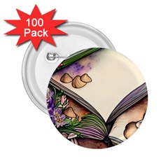 Enchantress Mushroom Charm Gill Wizard 2 25  Buttons (100 Pack)  by GardenOfOphir