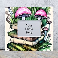 Liberty Cap Magic Mushroom Charm White Wall Photo Frame 5  X 7  by GardenOfOphir