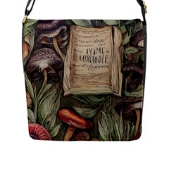Magic Mushroom Conjure Charm Flap Closure Messenger Bag (l) by GardenOfOphir