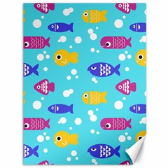 Fish Graphic Seamless Pattern Seamless Pattern Canvas 36  X 48 