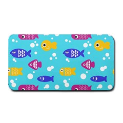 Fish Graphic Seamless Pattern Seamless Pattern Medium Bar Mat by Ravend