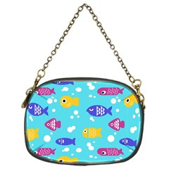 Fish Graphic Seamless Pattern Seamless Pattern Chain Purse (one Side) by Ravend