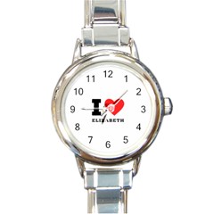 I love Elizabeth  Round Italian Charm Watch