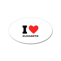 I love Elizabeth  Sticker (Oval)