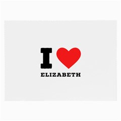 I love Elizabeth  Large Glasses Cloth (2 Sides)
