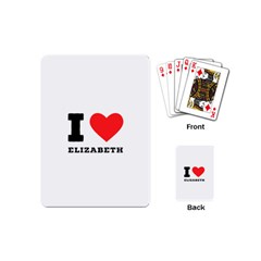 I love Elizabeth  Playing Cards Single Design (Mini)