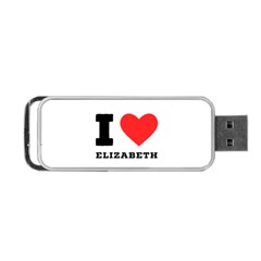 I Love Elizabeth  Portable Usb Flash (one Side) by ilovewhateva