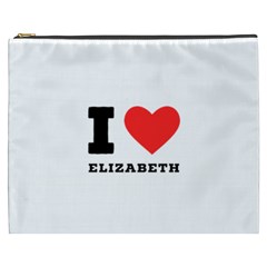 I love Elizabeth  Cosmetic Bag (XXXL)