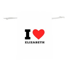 I love Elizabeth  Lightweight Drawstring Pouch (M)