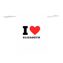 I love Elizabeth  Lightweight Drawstring Pouch (L)