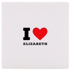 I Love Elizabeth  Uv Print Square Tile Coaster  by ilovewhateva