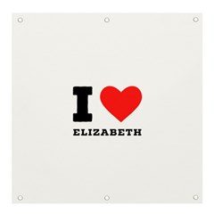 I love Elizabeth  Banner and Sign 4  x 4 