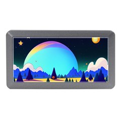 Ai Generated Trees Stars Planets Dreamlike Sun Memory Card Reader (mini)