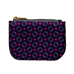 Geometric Pattern Retro Style Background Mini Coin Purse