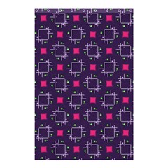 Geometric Pattern Retro Style Background Shower Curtain 48  X 72  (small) 