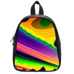 Jupiter Clouds Dan Mumford Stars Yellow Planets School Bag (small)