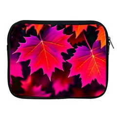 Leaves Purple Autumn Evening Sun Abstract Apple Ipad 2/3/4 Zipper Cases