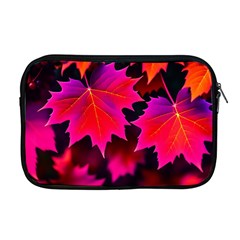 Leaves Purple Autumn Evening Sun Abstract Apple Macbook Pro 17  Zipper Case