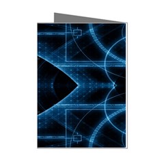 Technology Digital Business Polygon Geometric Mini Greeting Cards (pkg Of 8)