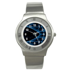 Technology Digital Business Polygon Geometric Stainless Steel Watch