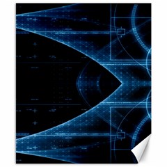 Technology Digital Business Polygon Geometric Canvas 8  X 10 