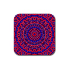 Background Wallpaper Geometric Digital Art Rubber Coaster (square)