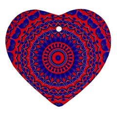 Background Wallpaper Geometric Digital Art Heart Ornament (two Sides) by Ravend