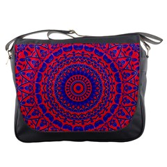 Background Wallpaper Geometric Digital Art Messenger Bag