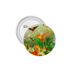 Floral Flowers Nature Plants Decorative Design 1 75  Buttons